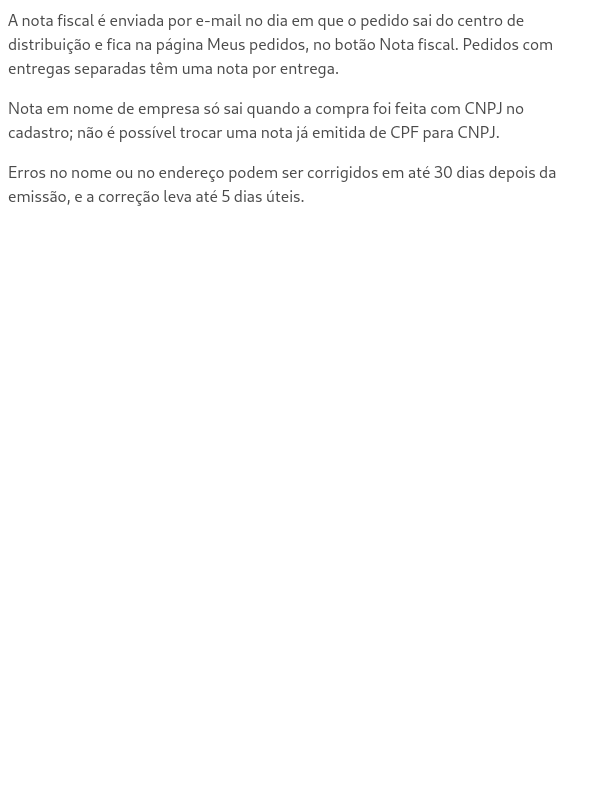 Nota fiscal