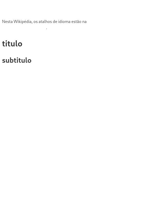Tabela de conteúdo de artigo embutido da wikipedia